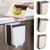 Kitchen 9L Wall Mounted Folding Waste Bin